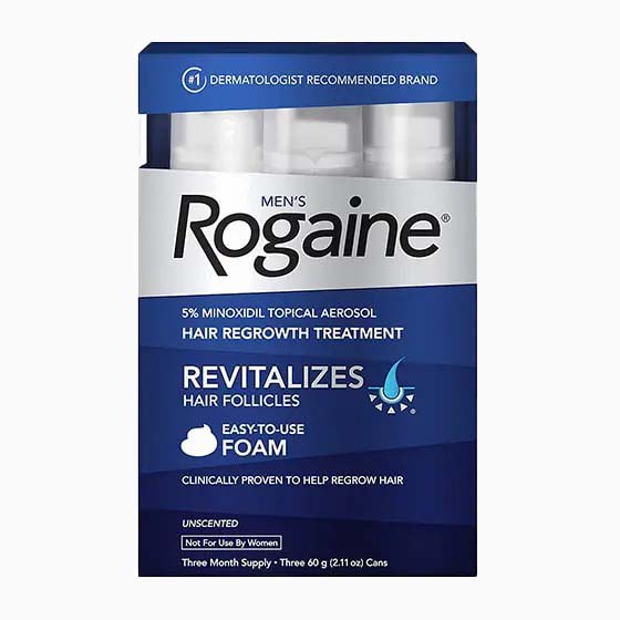 best men hair style rogaine minoxidil foam review - Luxe Digital