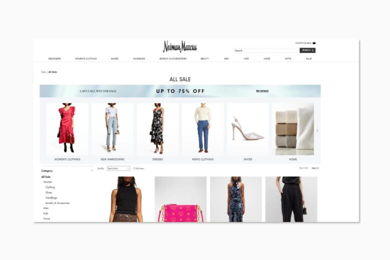 luxury private sales discount website neiman marcus - Luxe Digital