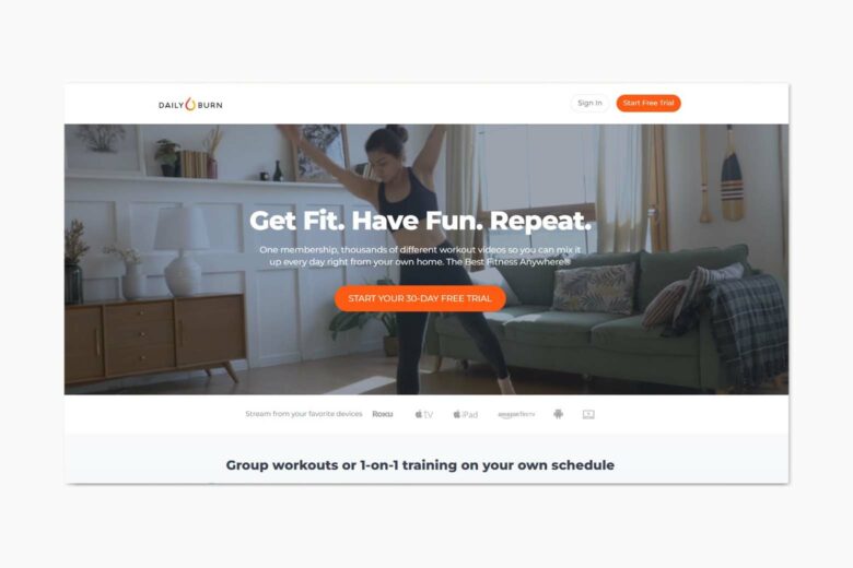 best online workout program dailyburn review - Luxe Digital