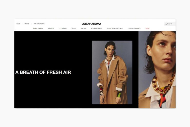 best online shopping sites women luisaviaroma - Luxe Digital