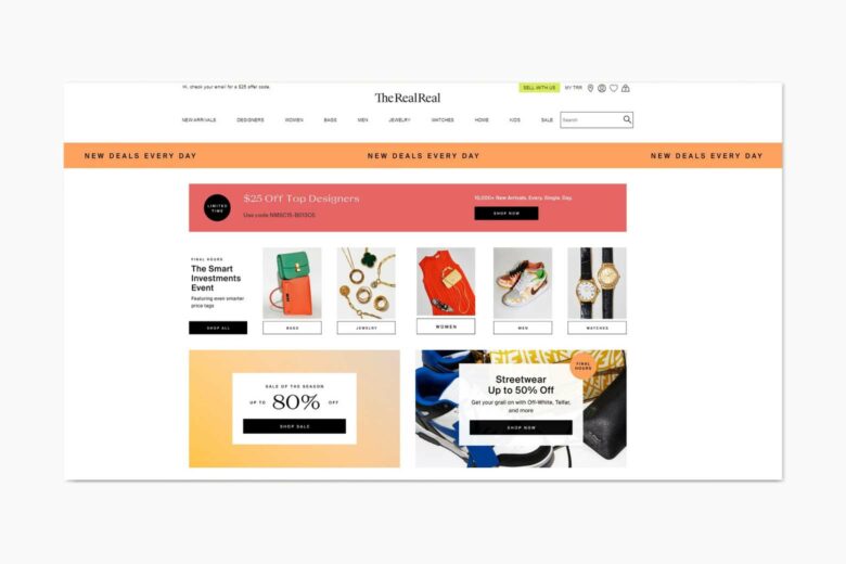 best online shopping sites women the realreal - Luxe Digital