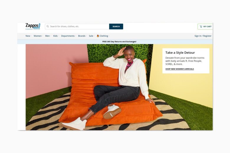 best online shopping sites women zappos - Luxe Digital
