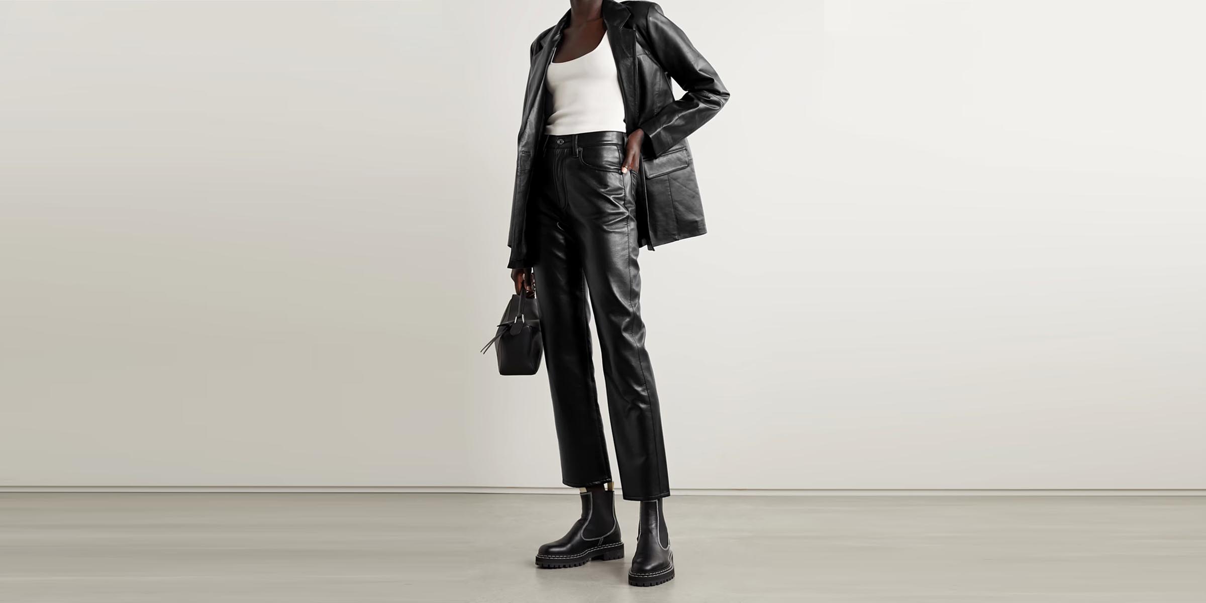 The best leather trousers to make you look effortlessly cool this AW   IMAGEie