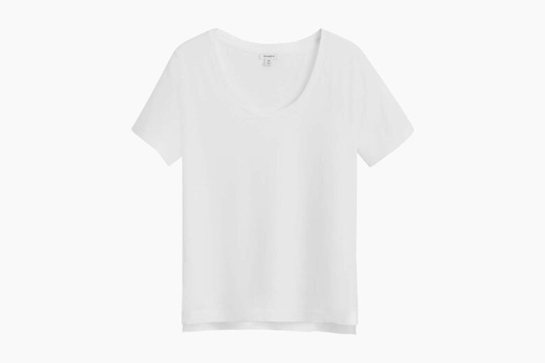 best white t shirt women cuyana - Luxe Digital