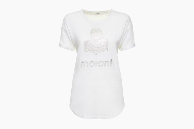 best white t shirt women isabel marant - Luxe Digital
