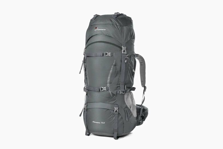 best travel backpack mountaintop 70L hiking - Luxe Digital