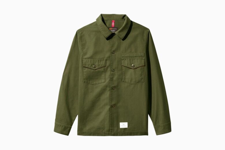 best overshirts men alpha industries fatigue - Luxe Digital