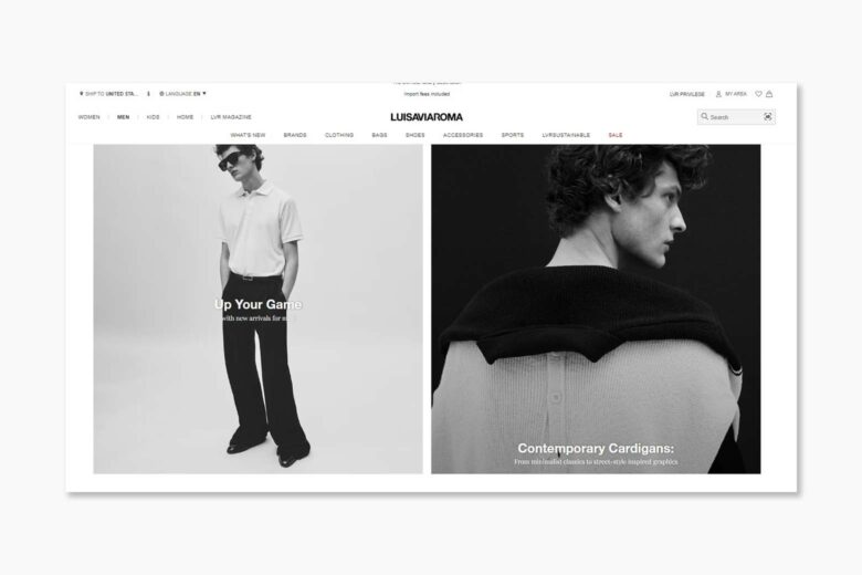 best men online shopping luisaviaroma - Luxe Digital