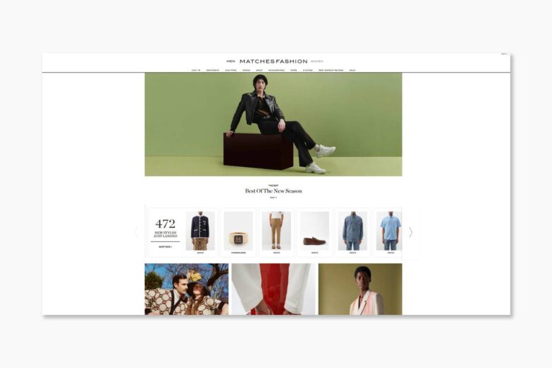 best men online shopping matchesfashion - Luxe Digital