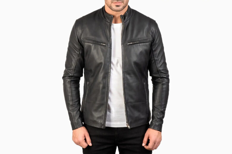 Allaric Alley Black Leather Biker Jacket | The Jacket Maker