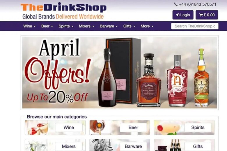 where buy alcohol online the drink shop - Luxe Digital