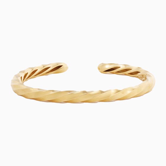 best jewelry brands cable edge cuff bracelet - Luxe Digital