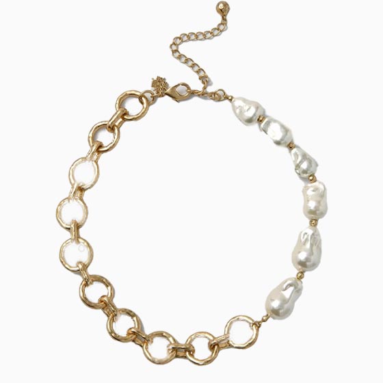 best jewelry brands chain faux pearl necklace - Luxe Digital