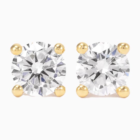 best jewelry brands gold lab diamond earrings - Luxe Digital