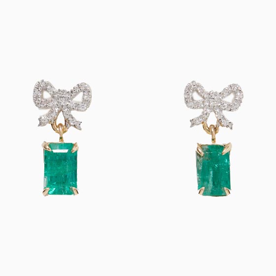 best jewelry brands green goddess earrings - Luxe Digital