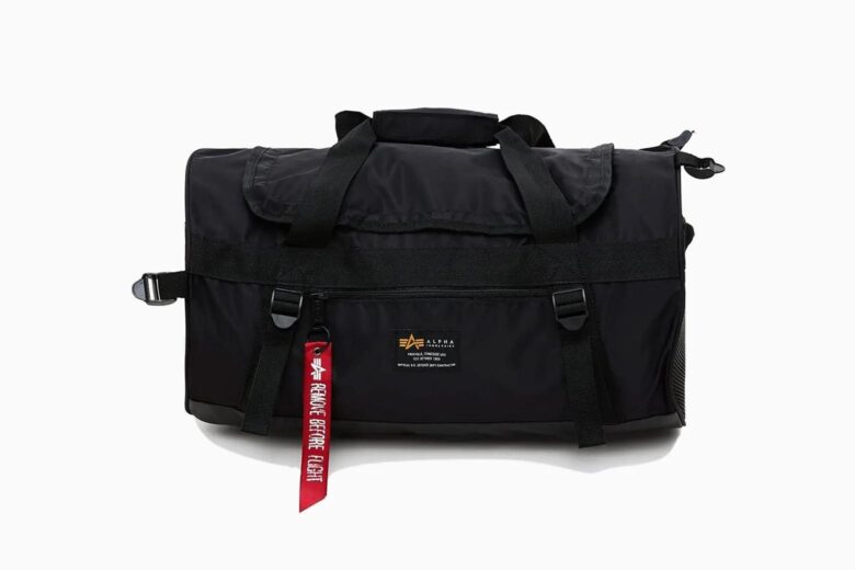 best men gym bag alpha industries crew duffle review - Luxe Digital