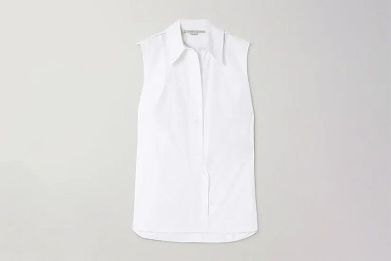 best white shirts women stella mccartney - Luxe Digital