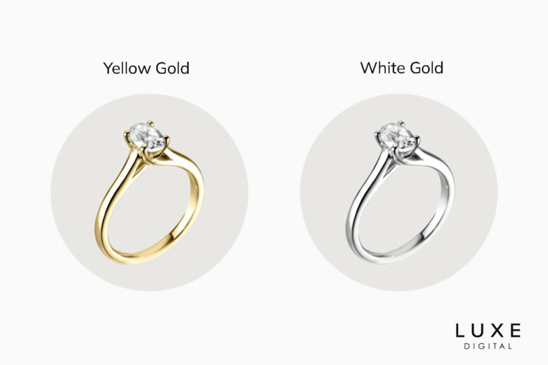 white gold guide yellow gold vs white gold - Luxe Digital