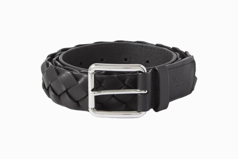 MULBERRY 4cm Braided Leather Belt for Men