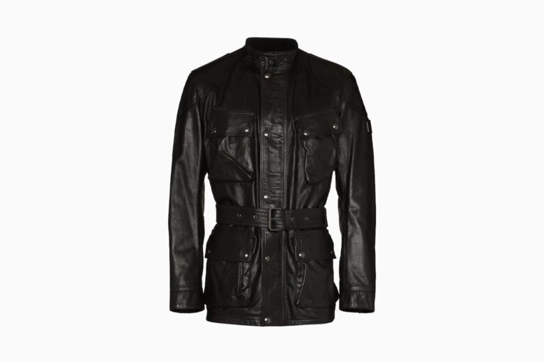 Top brand hot sale leather jacket