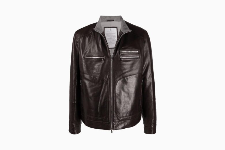 best leather jackets men brunello cucinelli - Luxe Digital