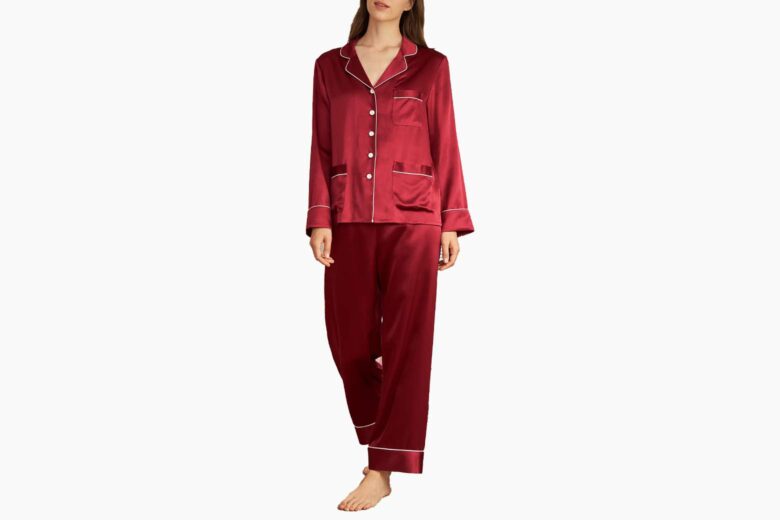 Latuza Women's Round Neck Sleepwear Long Sleeves Pajama Set XL