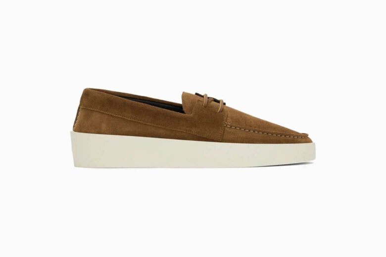 best casual shoes men fear of god suede boat shoes review - Luxe Digital
