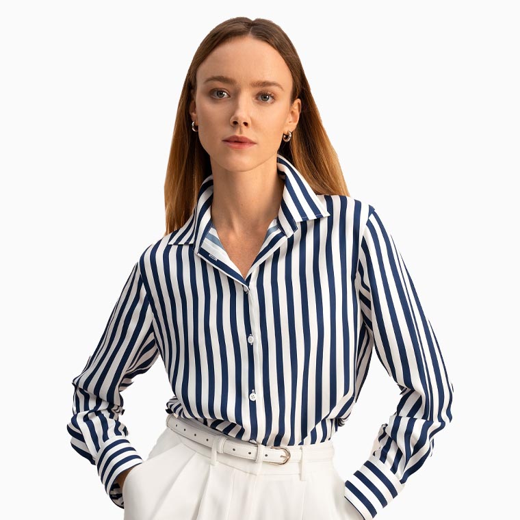 women business casual guide lilysilk the scarlet shirt - Luxe Digital