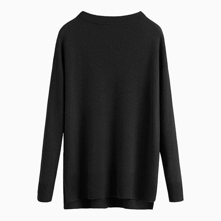 women business casual guide cuyana cashmere funnel neck sweater - Luxe Digital