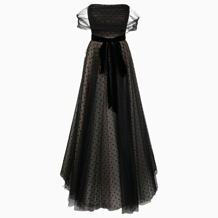 women black tie attire guide jenny packham bow dress - Luxe Digital