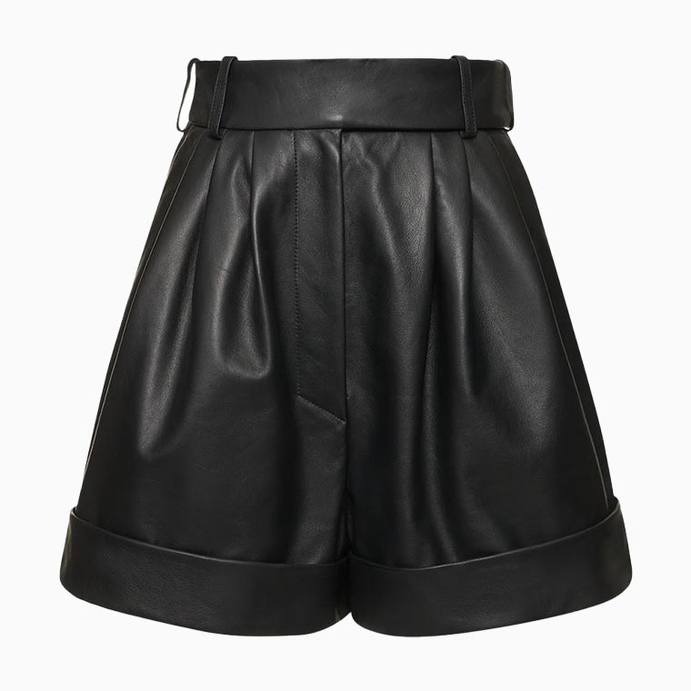women smart casual dress code guide alexandre vauthier high waisted leather shorts - Luxe Digital