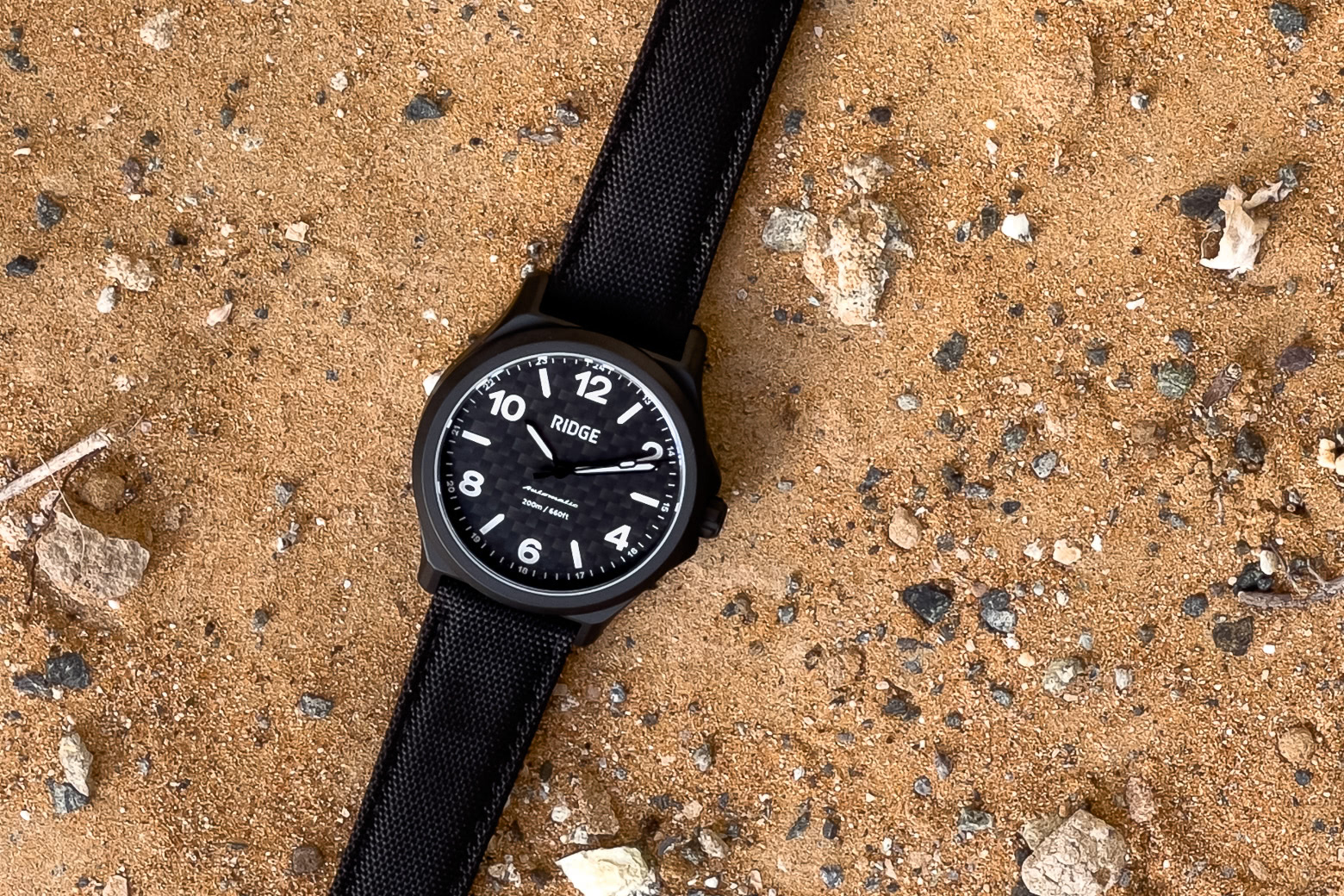Ridge Titanium Field watch review black carbon - Luxe Digital