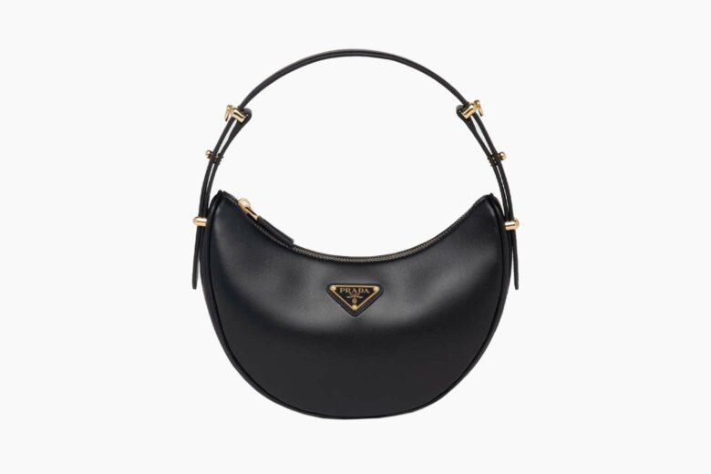 Prada Small Padded Soft Nappa-Leather Bag Black in Leather with Silver-tone  - US