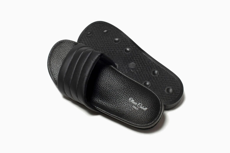 best slides men oliver cabell vegan leather - Luxe Digital