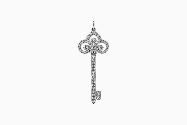 tiffany co brand tiffany diamond key pendant - Luxe Digital