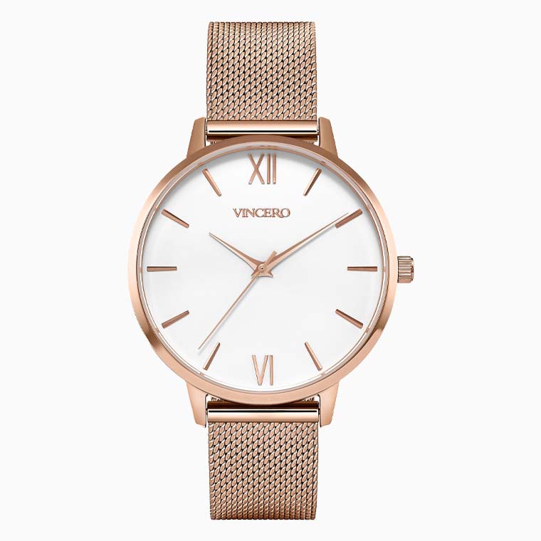 best luxury gifts for women vincero collective the eros mesh watch - Luxe Digital