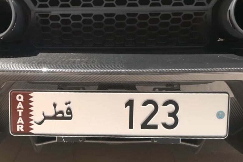 most expensive license plates 123 qatar - Luxe Digital