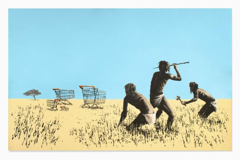 most expensive banksy trolley hunters - Luxe Digital