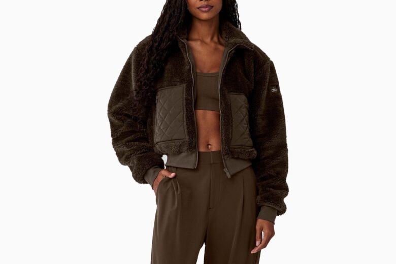 best bomber jackets women alo yoga sherpa - Luxe Digital