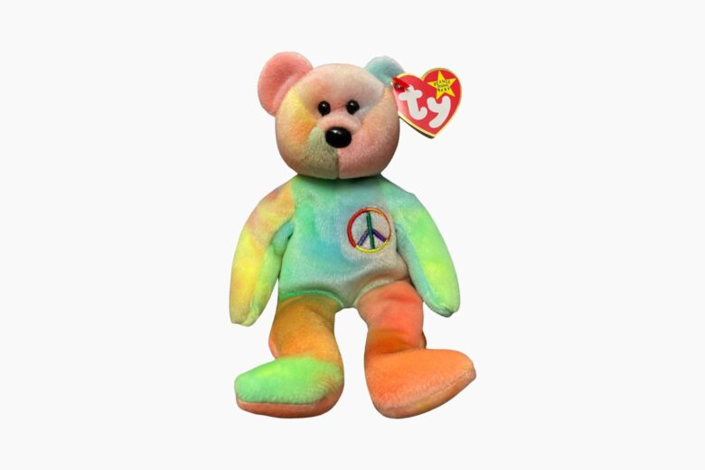 most valuable beanie babies peace the bear - Luxe Digital