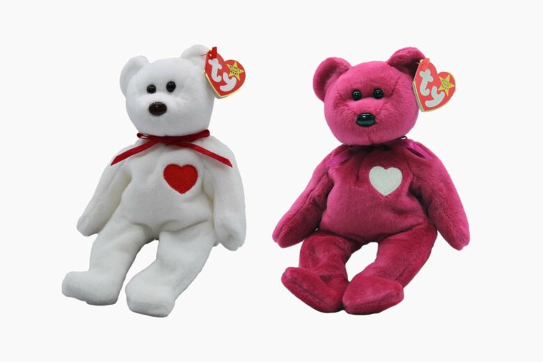 most valuable beanie babies valentino and valentina the bears - Luxe Digital