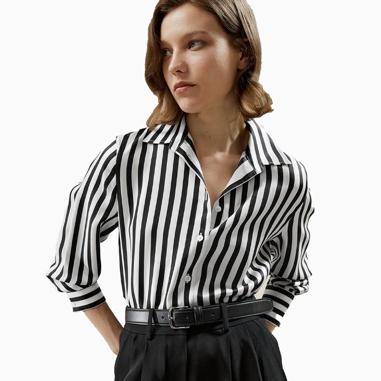 women business professional dress code guide lilysilk scarlet shirt - Luxe Digital
