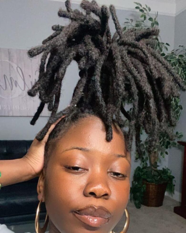 women dreadlock hairstyles palm tree dread ponytail - Luxe Digital