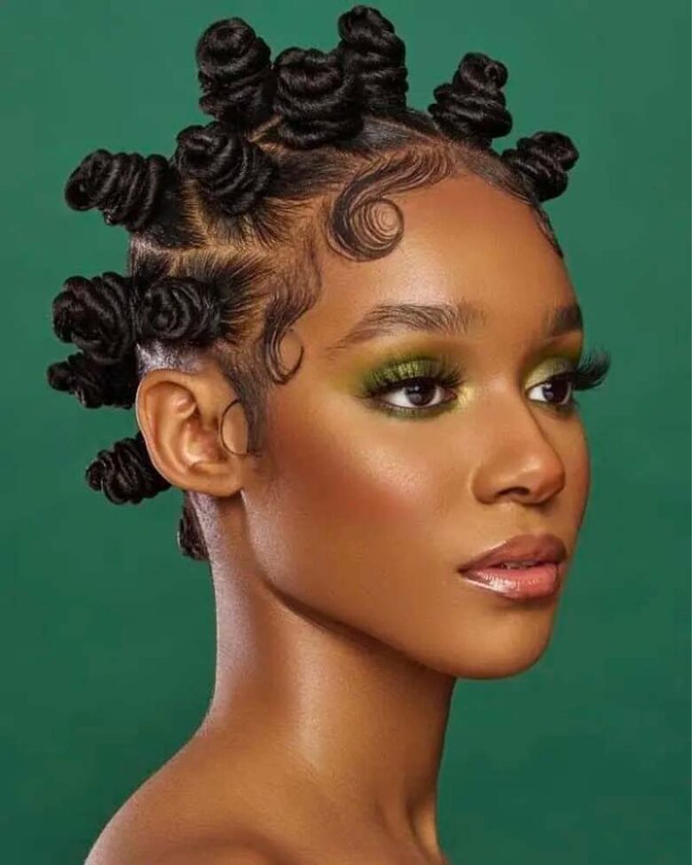 black girls hairstyles bantu knots - Luxe Digital