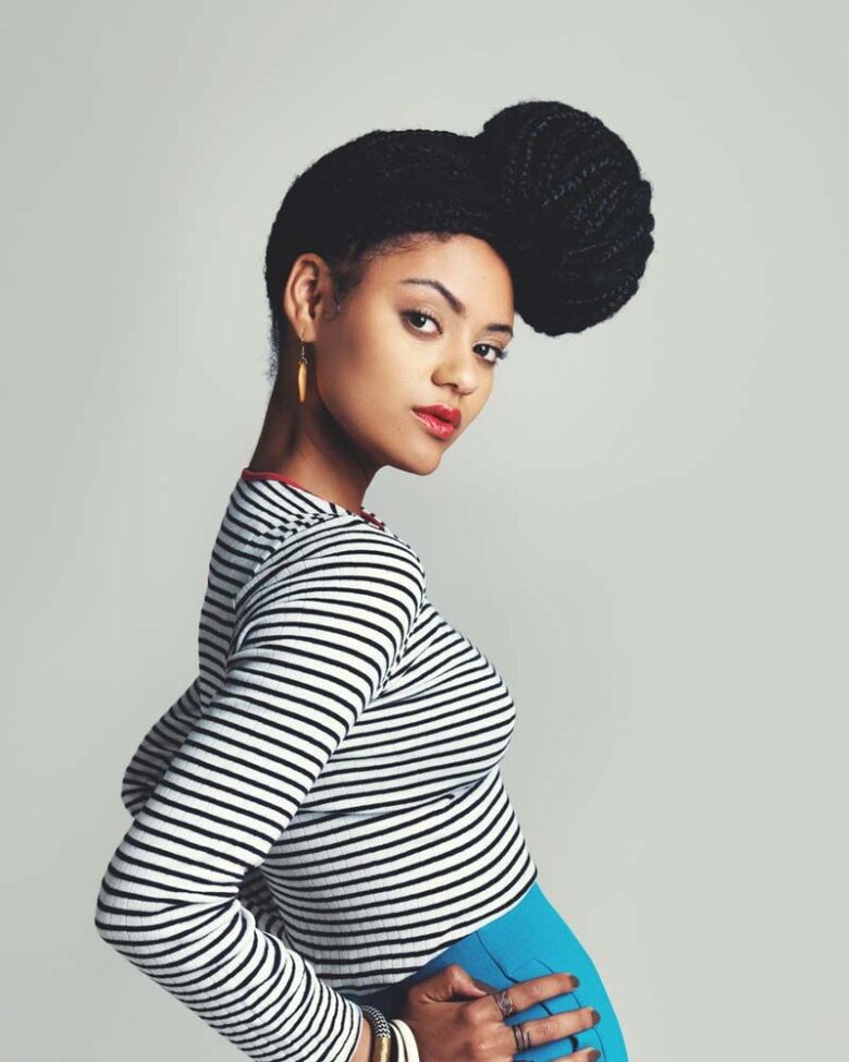 black girls hairstyles box braid bun - Luxe Digital