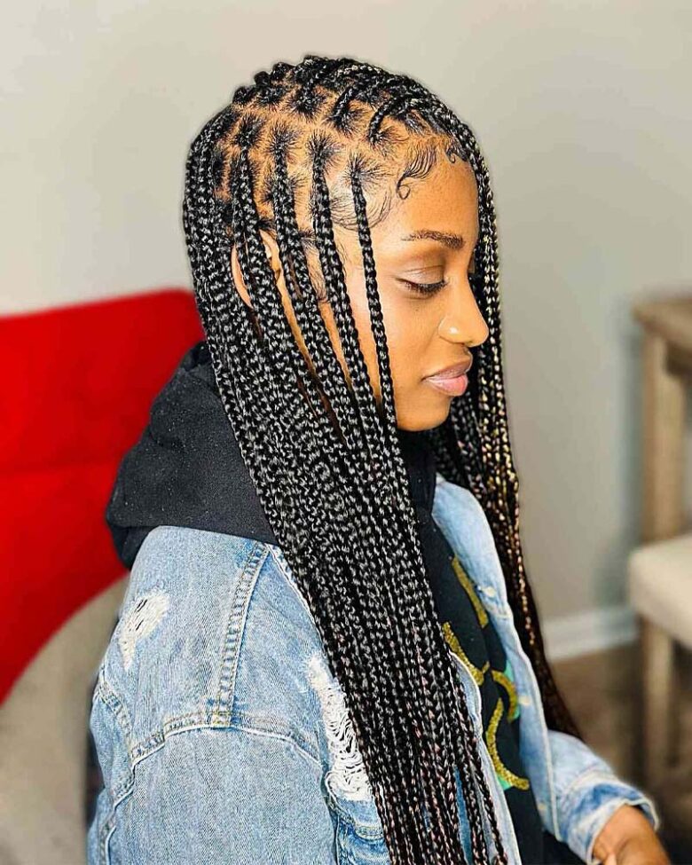 black girls hairstyles box braids - Luxe Digital