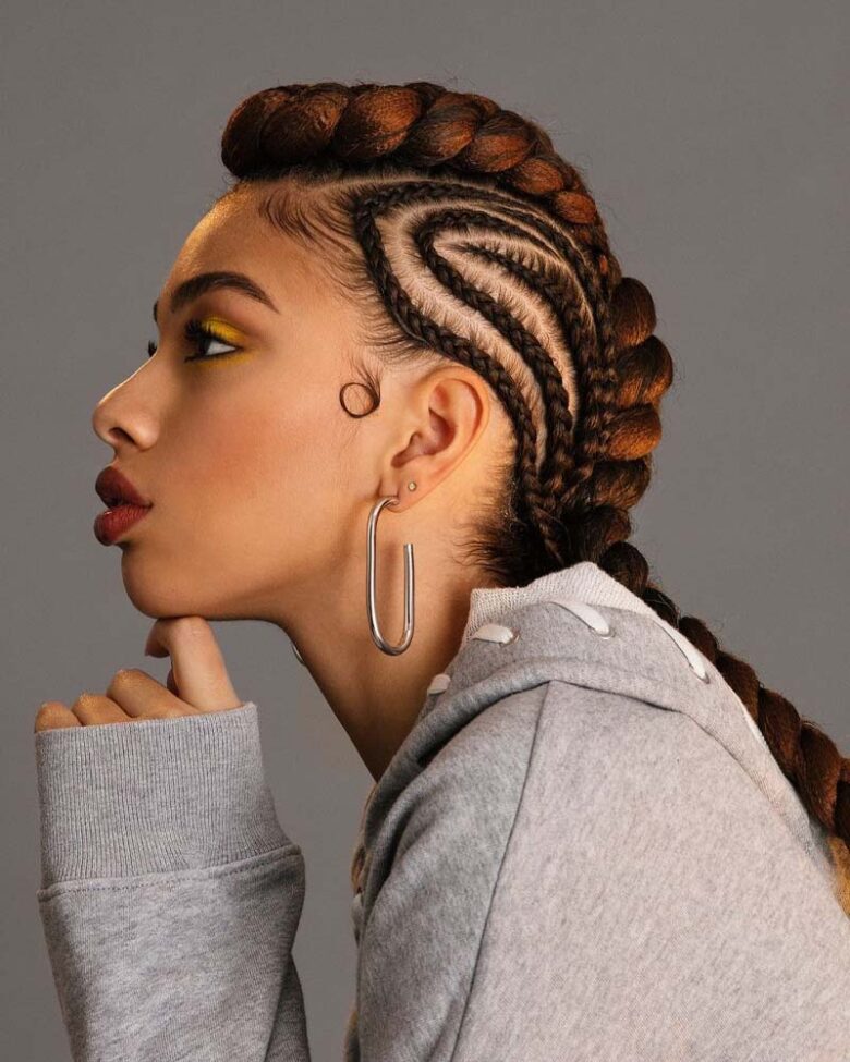 black girls hairstyles braided mohawk - Luxe Digital