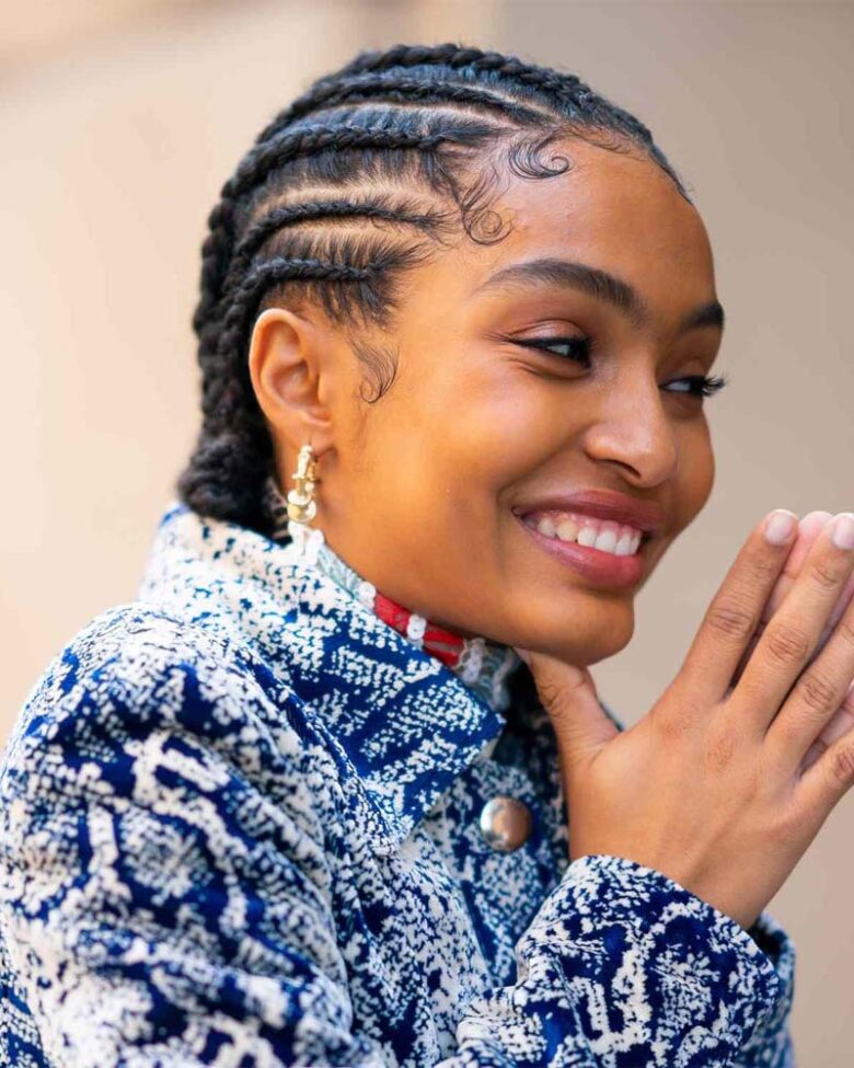 black girls hairstyles cornrow braids natural hairstyles - Luxe Digital