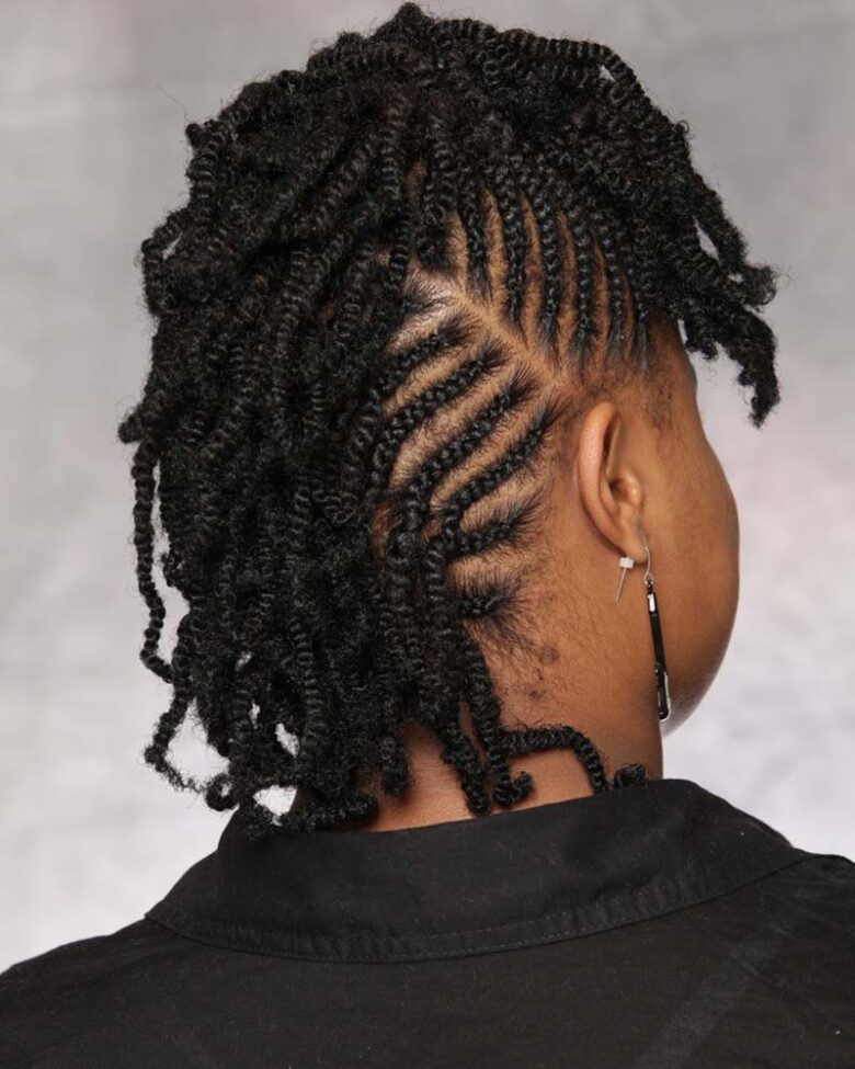black girls hairstyles dreadlocks and twists combo - Luxe Digital