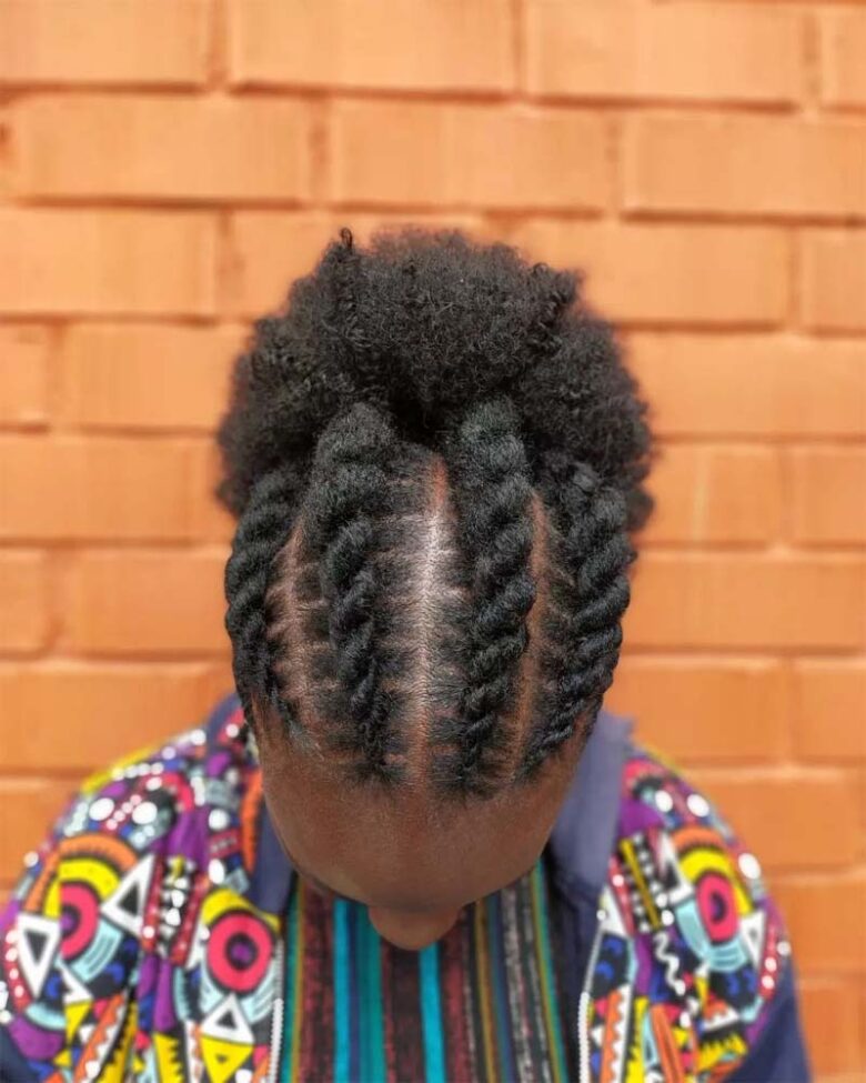black girls hairstyles flat twists natural hairstyles for black women - Luxe Digital